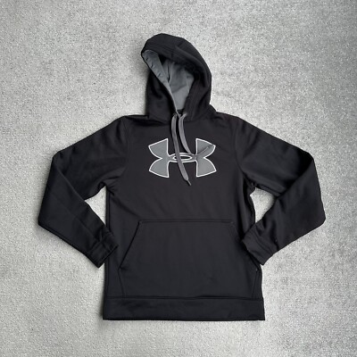 UNDER ARMOUR Herren Pullover Langarm Gr. S Hoodie Kapuzenpullover A16400 Schwarz