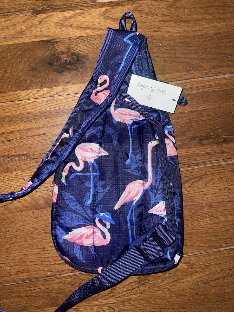 Cosmetic Bag Backpack Vera Bradley Flamingo Purse Vera Bradley Essential  Fabric Sling Backpack Blue W Pink Flamingos