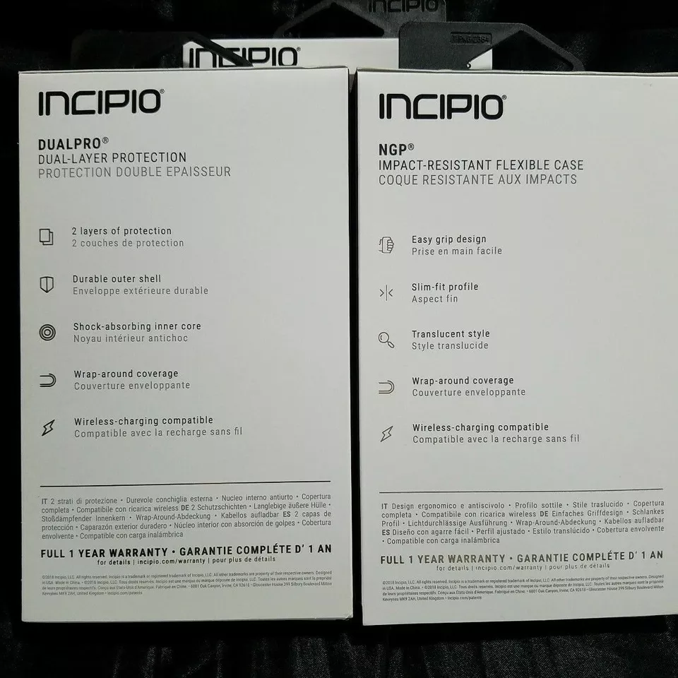Incipio NGP | Funda DualPro iPhone X, XS Resistente a Impactos Doble Capa Negra Transparente Foto 3 de 4