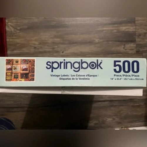 Springbok's 500 Piece Jigsaw Puzzle Vintage Labels 🧩 - Picture 3 of 4