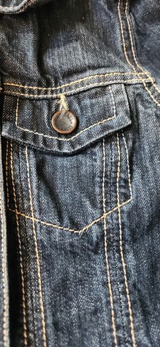 Gap Kids Girls Medium 8 Dark Wash Jean Jacket - Picture 3 of 4