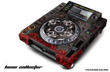 Skin Decal Sticker Wrap for Pioneer CDJ 2000 Turntable DJ Mixer Pro Audio BONES