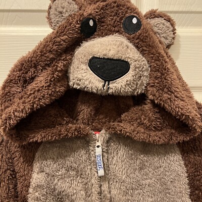 Funziez! Sherpa Bear Adult Costume Plush Teddy One Piece Cosplay