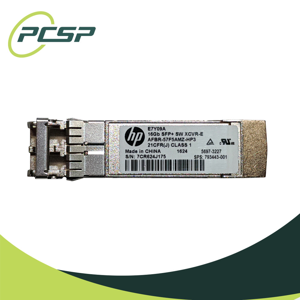 Lotto di 8 ricetrasmettitore HP E7Y09A 16 GB SFP + SW 850 nm