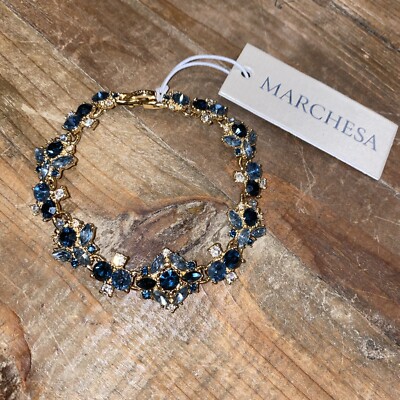 Marchesa Bright Blue Crystal Bracelet