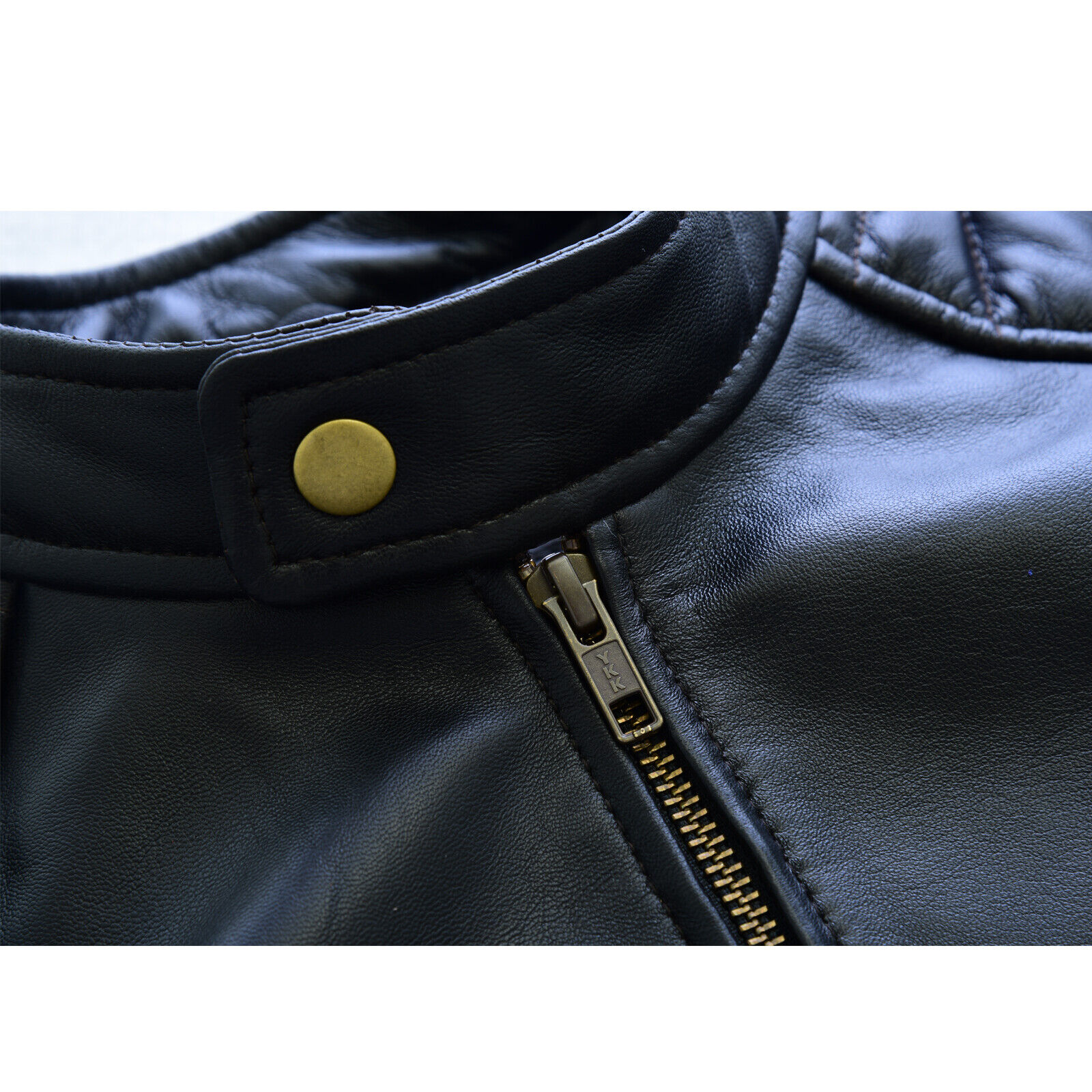 Men Leather Jacket Real Leather Jacket Biker Style Jacket Sheep