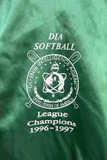 Vintage 90s Jacket 2XL Hartwell Snap Satin Bomber Nylon 96 97 DIA League Champs