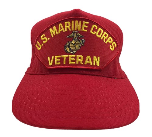 Red Snapback Trucker Eagle Crest Hat | eBay