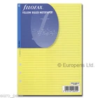 Filofax Insert A5 Yellow Ruled Paper 343010