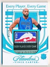 2024-25 Flawless Vince Carter Every Player Game Logoman Tag Patch #EPG-VCT /18