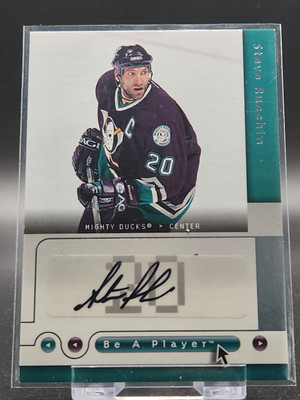 2005-06 BE A PLAYER SIGNATURES STEVE RUCCHIN AUTO ANAHEIM MIGHTY DUCKS #SR