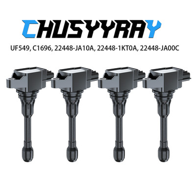 22448-ED000 4pcs Ignition Coil For 2009 2010 2011-2018 2019 Nissan Versa 1.6L