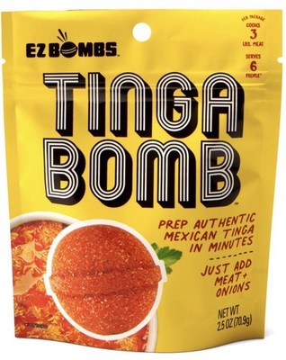 EZ Bombs Tinga Bomb Seasoning Single Bomb Pack Authentic Mexican spice mix 2.5oz