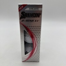 NEW 2025 Srixon Z Star XV Golf Balls Pure White 1 Sleeve 3 Balls