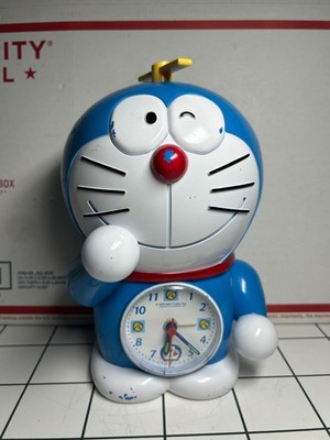 Vintage Doraemon Propeller Fujiko Pro Action Alarm Clock Anime Japan Manga 2007