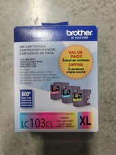 Genuine Brother LC103CL XL Printer Color Ink Cartridges New Open Box 10/2028