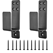 2 Pack Door Barricade Brackets Fits 2 x 4 Lumber Thickened Heavy Duty Door Ba...