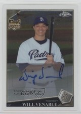 2009 Topps Chrome Rookie Will Venable Auto 0a02