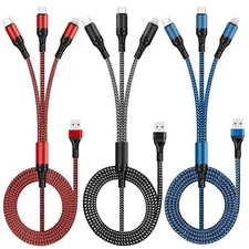 3 in 1 Fast Charging Cable Cell Phone Charger Cord For iPhone Type C Micro USB