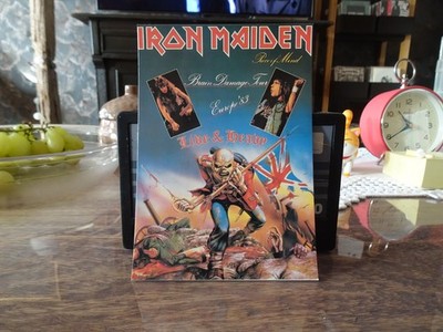 Iron Maiden - Brain Damage Tour 83 ++ Postkarte ++ unbeschrieben ++ 8 ++