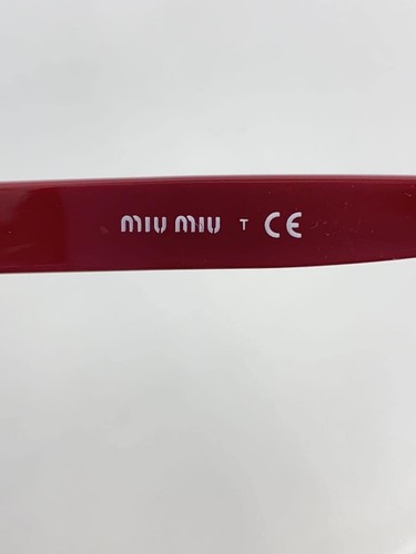 miu miu MIU Sunglasses RED Women's SMU01L PRE-OWNED - Picture 4 of 8