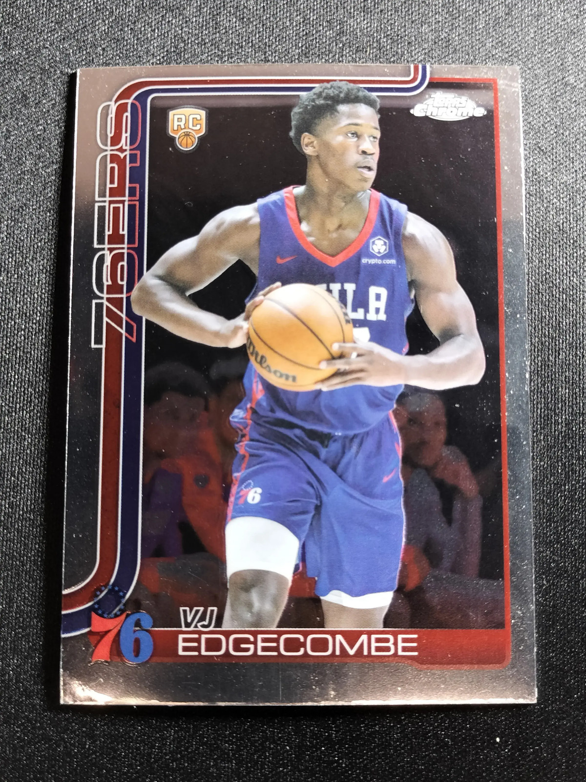 2025-26 Topps Chrome VJ Edgecombe #253 RC Rookie 76ers FO94