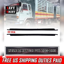 Isuzu Set Outer Weatherstrip Door Beltline Seal LR For Rocky 240 FTR 1985-1993