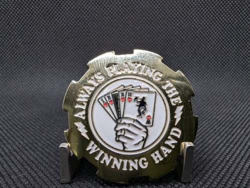 IBEW Local union Challenge Coin Locknut Always Playing The Winning Hand Poker