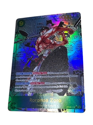 #ad #ad Roronoa Zoro OP06 118 V.3 Manga Alt Art ENG Near Mint One Piece TCG Custom $100.00