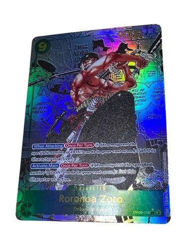 Roronoa Zoro (OP06-118) (V.3) Manga Alt Art ENG Near Mint One Piece TCG Custom
