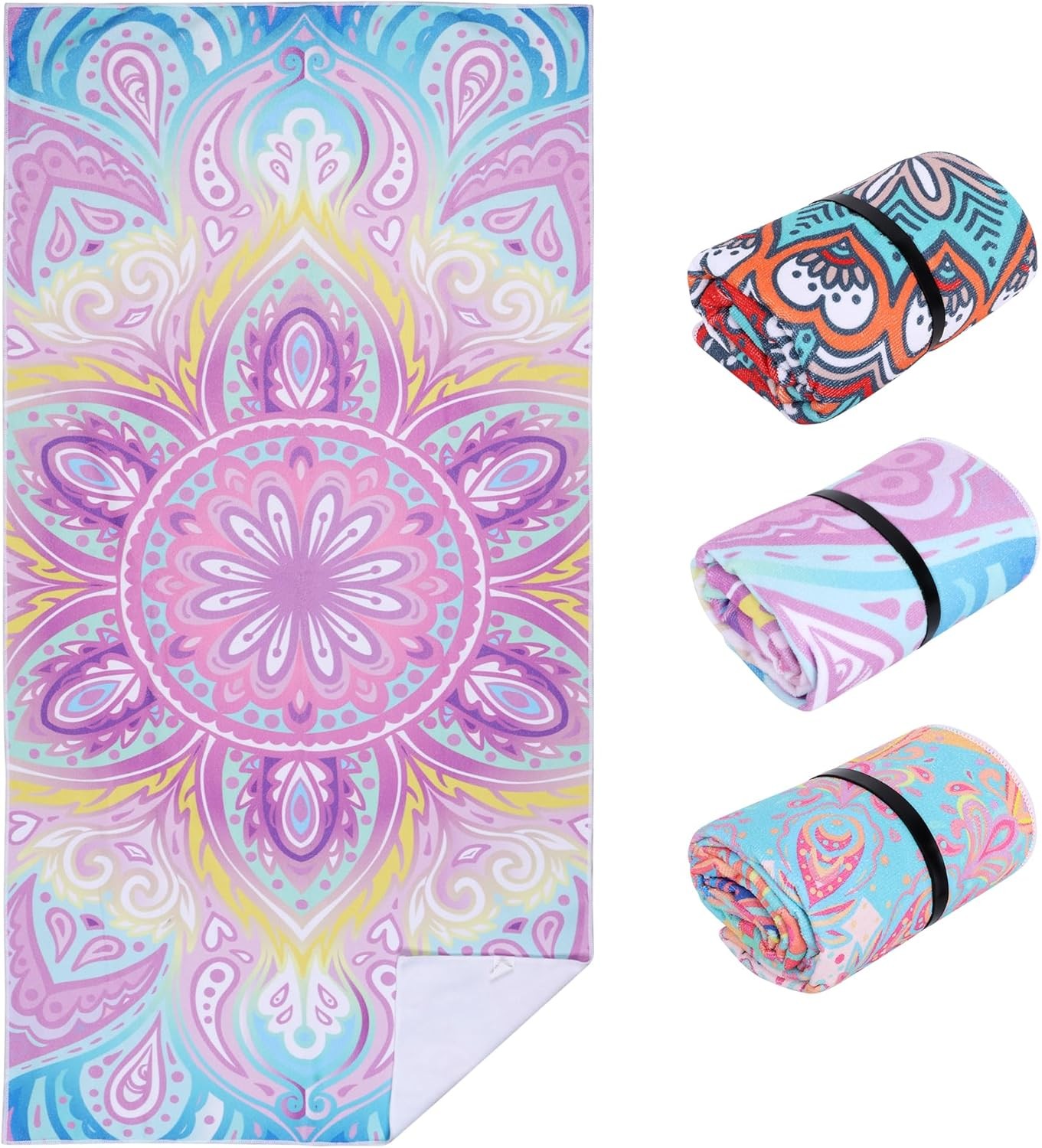 Kaket Microfibre Beach Towel Large 150x75cm, Ultra Soft Beach Towels for Adults