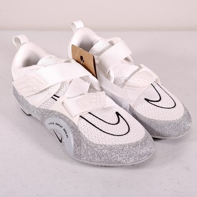 Nike SuperRep Cycle 2 NN Premium Cycling Shoes White Platinum Women's Size 8