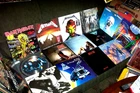 20 CT HEAVY METAL LP LOT w METALLICA, IRON MAIDEN, OZZY, MOTLEY CRUE +DVDs & CDs