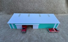 1/64 Scale - '70s Style Pole Barn - 100' Scaled Length - Teal - Made in USA