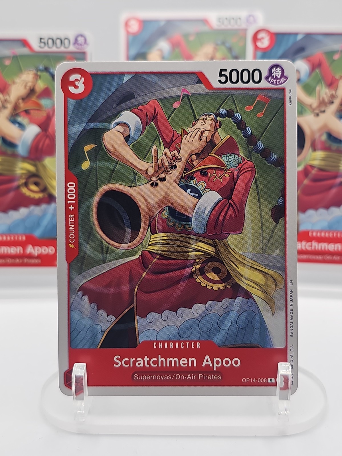 Scratchmen Apoo Playset - OP14-008 x4 - The Azure Sea's Seven - One Piece TCG