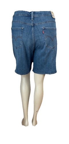 Pantaloncini jeans Levi’s strappati invecchiati taglia 22W lunghezza media 44”- 45” vita nuovi con etichette - Foto 8 di 13