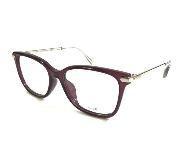 Jimmy Choo Brillengestell 174 OJH Violet Silber Cat-Eye Vollrand 53-16-140-image