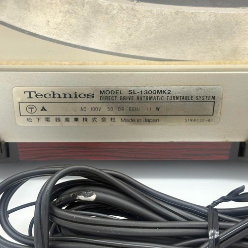 Technics SL-1300 mk2 Maintained Direct Drive Automatic Turntable Record Player - Picture 10 of 12
