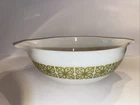 Pyrex Butterfly Gold Mixing Bowl Vintage Design 4 Qt. Little Chip At The Rim.