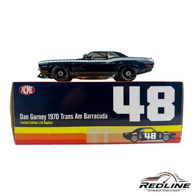 #ad 🇺🇸🇺🇸ACME Dan Gurney 1970 Trans Am Barracuda 1:18 A1🇺🇸🇺🇸 $199.95