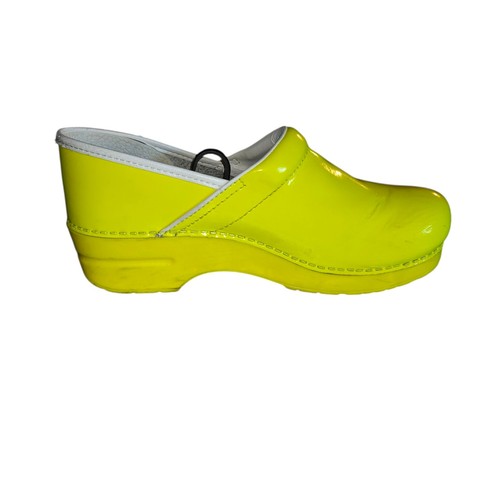 Dansko Clog Nursing Shoes Yellow Neon Women's Eu Size 41 US Size 10.5 - 11 - Picture 8 of 14