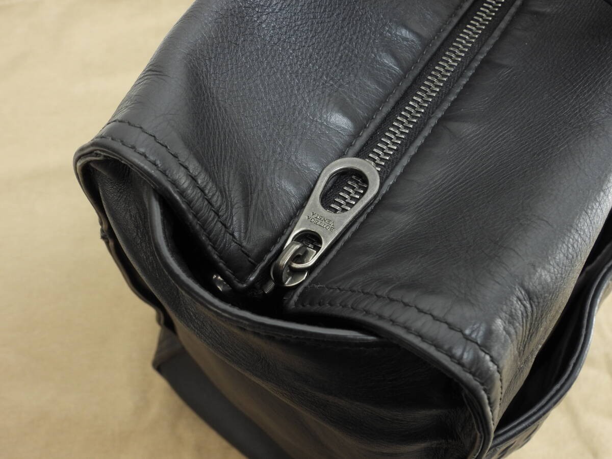 Bottega Veneta Shoulder Bag Black Leather Business Tote thumbnail 9