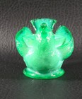 Boyd's Crystal Art Glass BIRD SALT #37 MINT GREEN 9-23-83 Cherry Seed NOS — photo 7