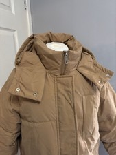 Camel Padded Longline Coat