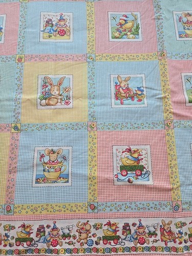Mary Engelbreit 2006 VIP Cranston Cotton Fabric Vintage Rare 2 YARDS X 44" Baby