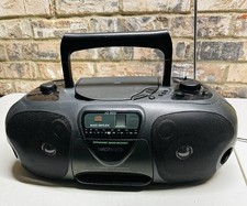 Vintage Magnavox AZ8050 Bass Boost AM FM CD Cassette Boom Box, Radio Only Works