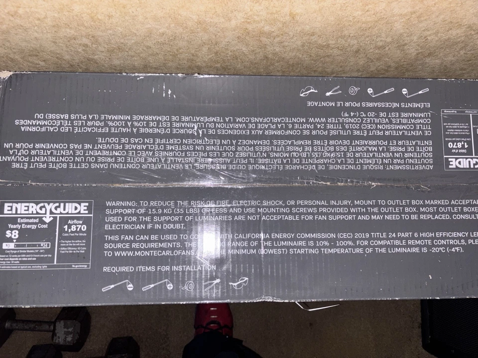 Generation Lighting 3CLYR42RZWD-V1 3 Bladed 42" Indoor Ceiling Fan - Image 3 of 4