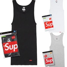 Supreme Haines Collaboration Running Tank Top Black White