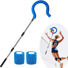 Adjustable Volleyball Spike Trainer with Question Mark Hook, Portable Lightweigh