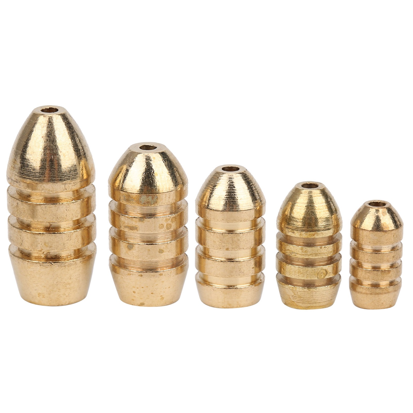 HOT 25Pcs Fishing Sinker Bullet Copper Lure Bait Falling Weights Set For Anglin